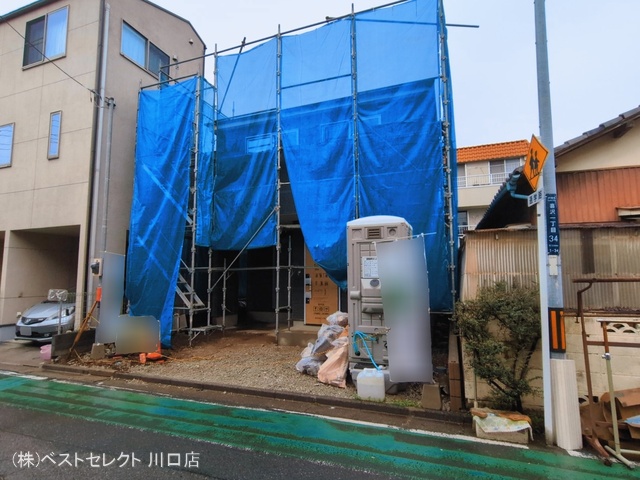 埼玉県戸田市喜沢１丁目の新築戸建てシート写真 2026年3月3日撮影