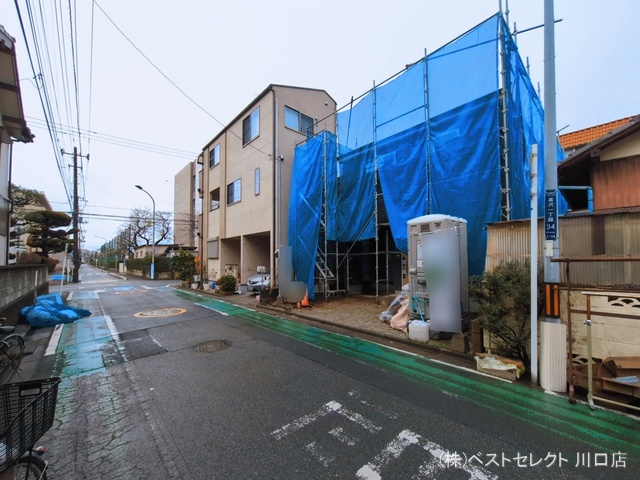 埼玉県戸田市喜沢１丁目の新築戸建てシート写真 2026年3月3日撮影