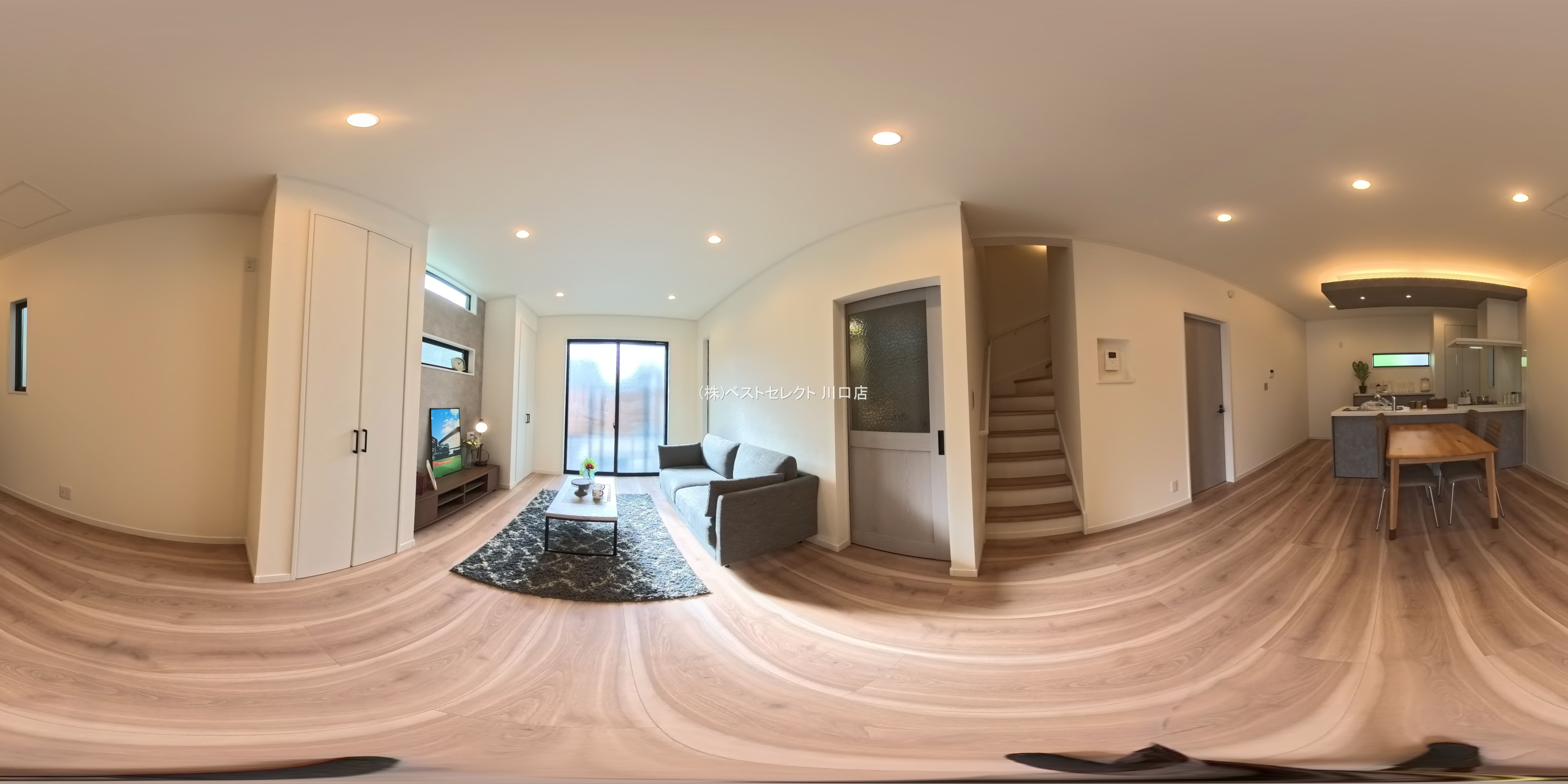 埼玉県川口市芝４丁目の新築戸建てパノラマ（リビング）写真 2026年1月18日撮影