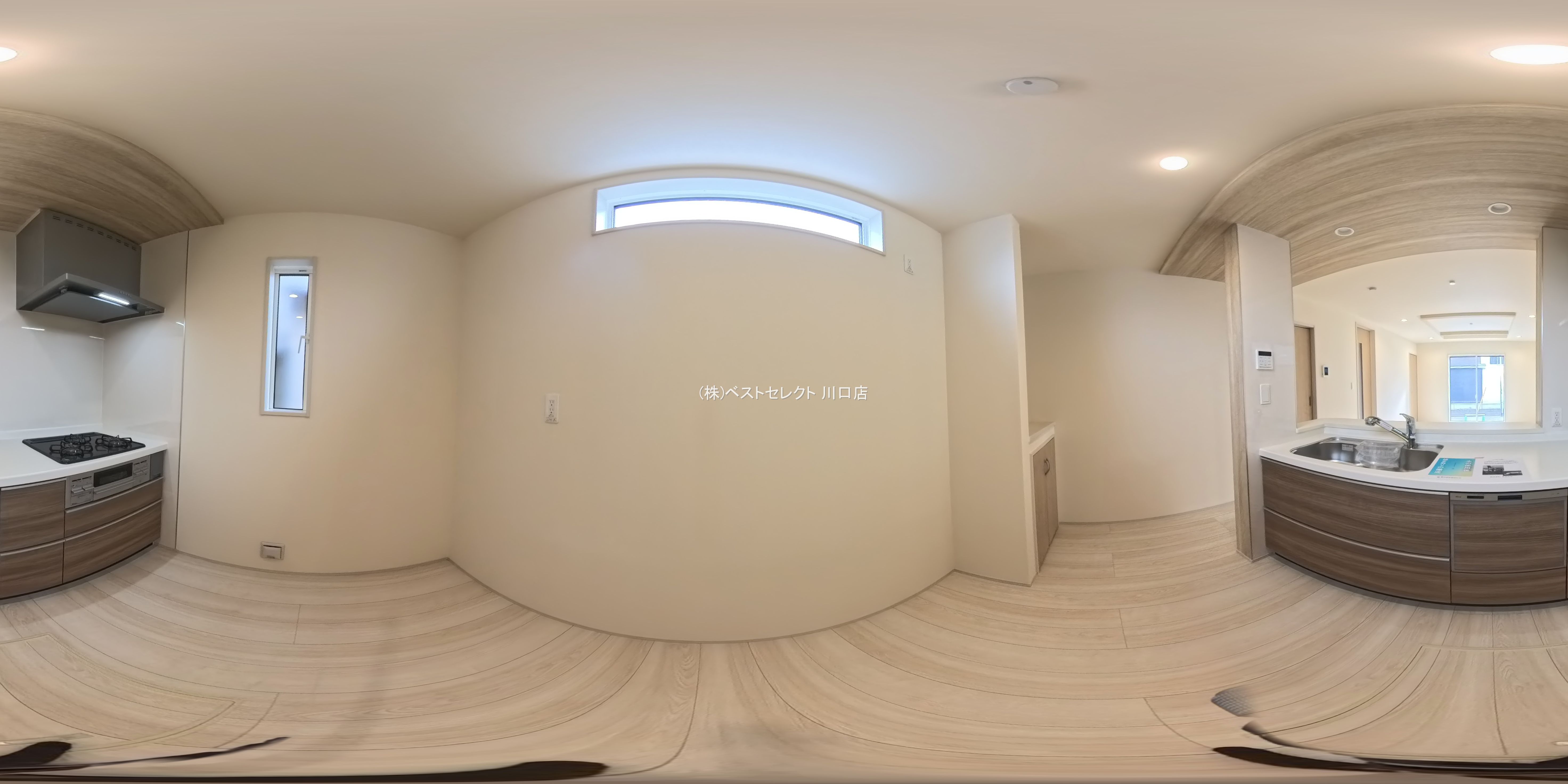 埼玉県川口市大字東本郷の新築戸建てパノラマ（キッチン）写真 2026年2月11日撮影