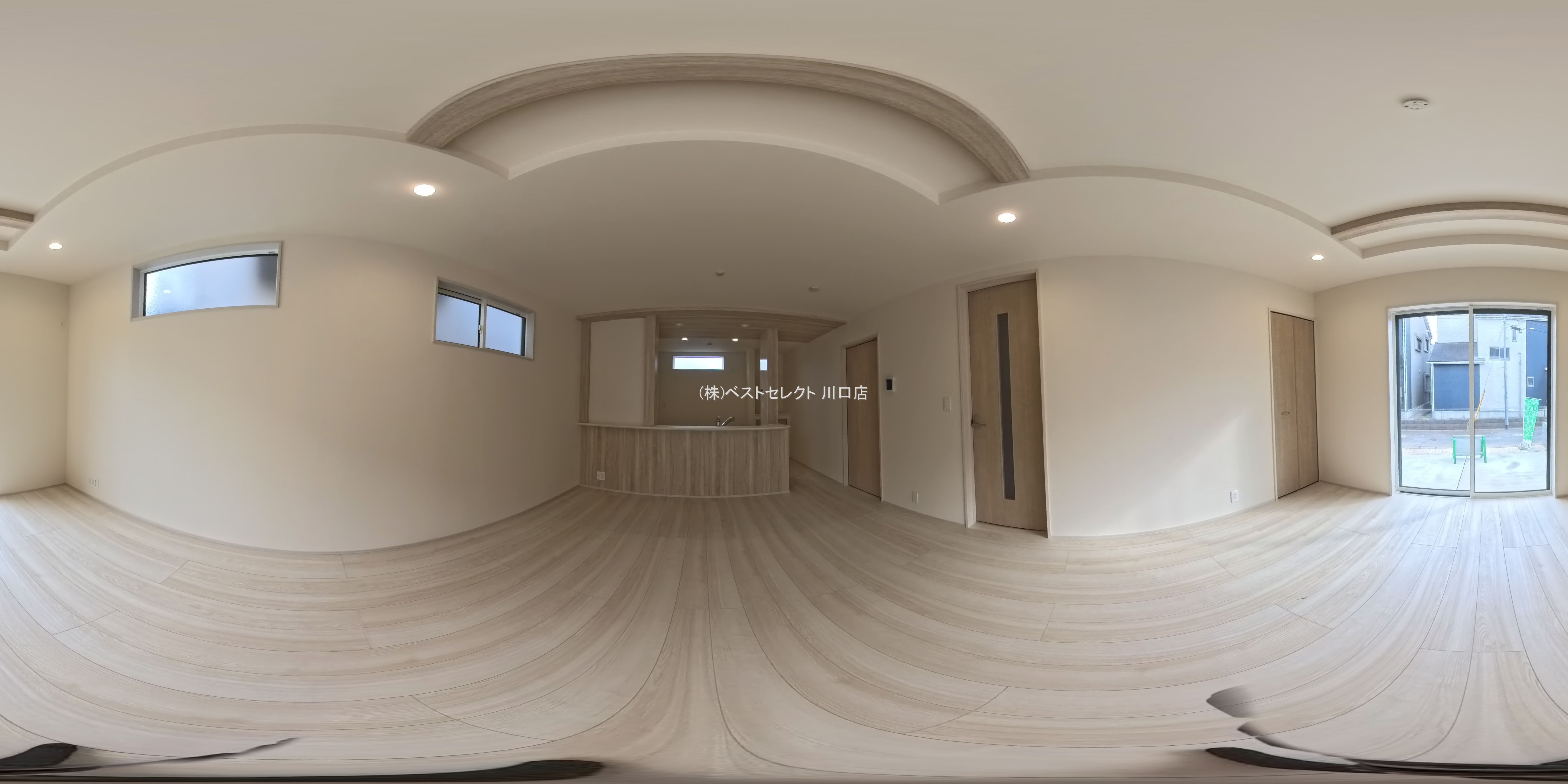 埼玉県川口市大字東本郷の新築戸建てパノラマ（リビング）写真 2026年2月11日撮影