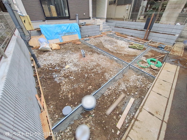 埼玉県川口市大字東本郷の新築戸建て外構写真 2026年1月6日撮影