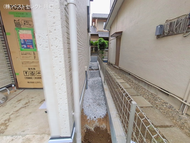 埼玉県川口市大字東本郷の新築戸建て外構写真 2026年1月6日撮影