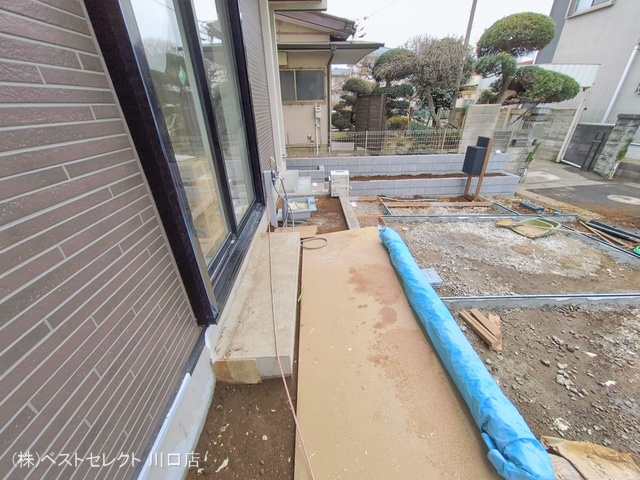 埼玉県川口市大字東本郷の新築戸建て外構写真 2026年1月6日撮影