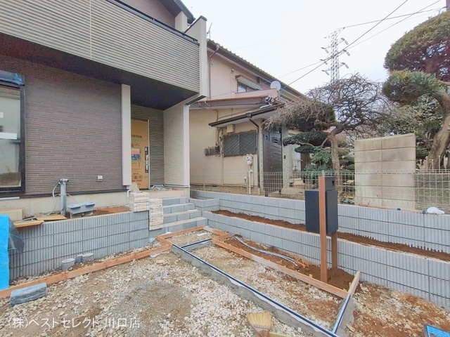 埼玉県川口市大字東本郷の新築戸建て外構写真 2026年1月6日撮影