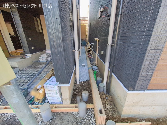 埼玉県川口市上青木西２丁目の新築戸建て外構写真 2026年1月12日撮影