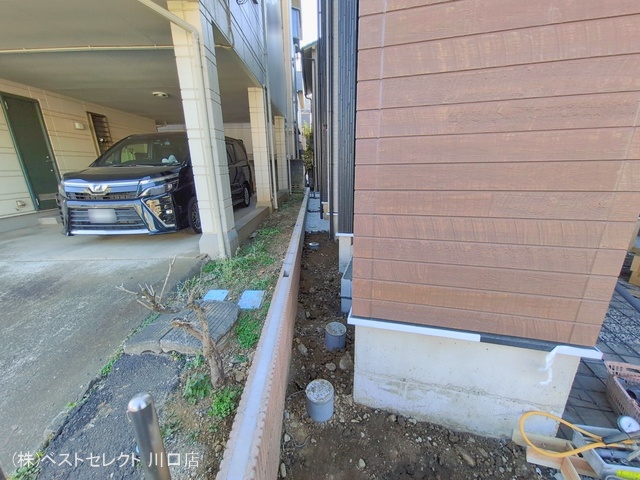 埼玉県川口市上青木西２丁目の新築戸建て外構写真 2026年1月12日撮影