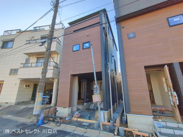 埼玉県川口市上青木西２丁目の新築戸建て外構写真 2026年1月12日撮影