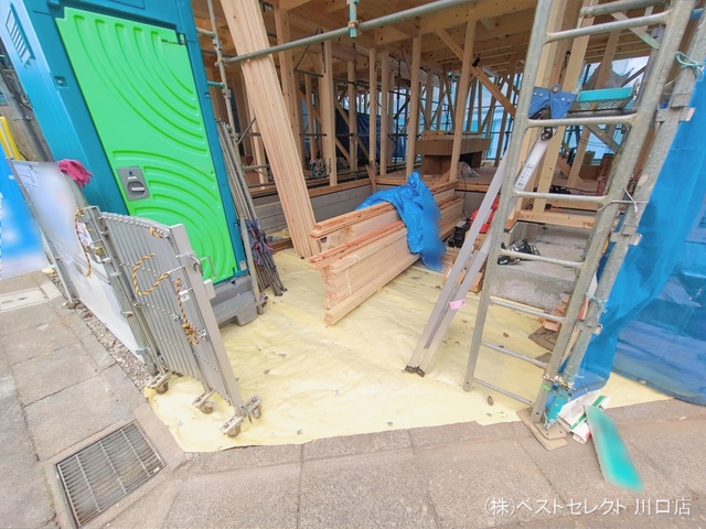 埼玉県川口市並木４丁目の新築戸建て上棟写真 2026年1月19日撮影