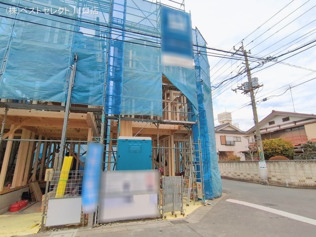 埼玉県川口市並木４丁目の新築戸建て上棟写真 2026年1月19日撮影