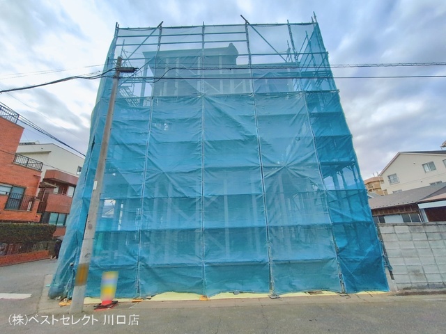 埼玉県川口市並木４丁目の新築戸建て上棟写真 2026年1月19日撮影