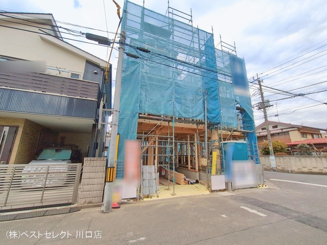 埼玉県川口市並木４丁目の新築戸建て上棟写真 2026年1月19日撮影