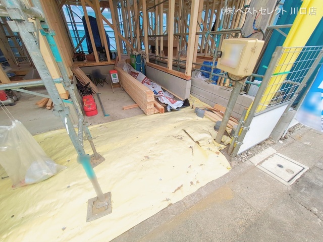 埼玉県川口市並木４丁目の新築戸建て上棟写真 2026年1月19日撮影