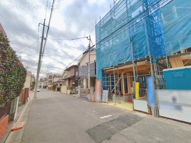 埼玉県川口市並木４丁目の新築戸建て上棟写真 2026年1月19日撮影