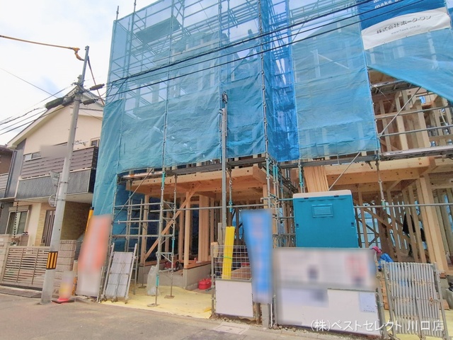 埼玉県川口市並木４丁目の新築戸建て上棟写真 2026年1月19日撮影