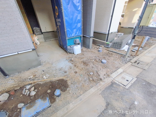 埼玉県蕨市中央7丁目の新築戸建て外構写真 2026年1月27日撮影