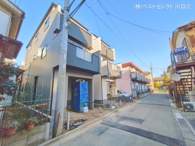 埼玉県蕨市中央7丁目の新築戸建て外構写真 2026年1月27日撮影