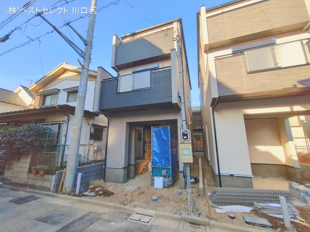 埼玉県蕨市中央7丁目の新築戸建て外構写真 2026年1月27日撮影