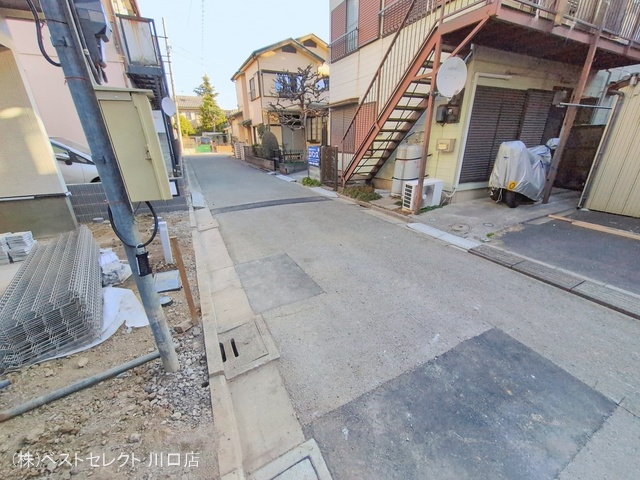 埼玉県蕨市中央7丁目の新築戸建て外構写真 2026年1月27日撮影