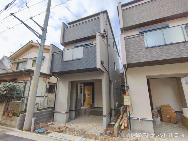 埼玉県蕨市中央7丁目の新築戸建て外構写真 2026年2月16日撮影