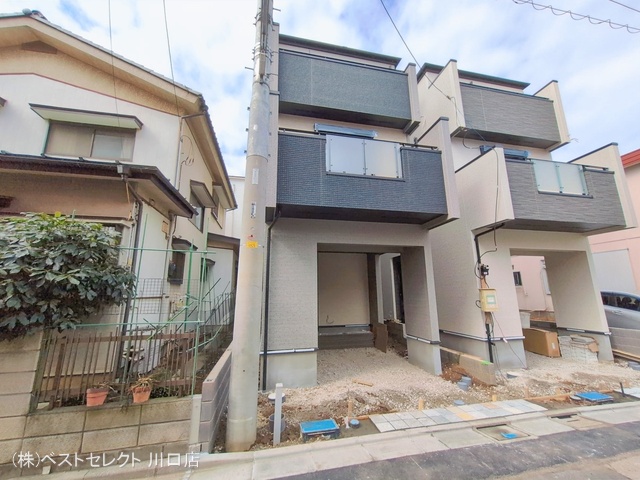 埼玉県蕨市中央7丁目の新築戸建て外構写真 2026年2月16日撮影