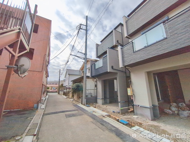 埼玉県蕨市中央7丁目の新築戸建て外構写真 2026年2月16日撮影