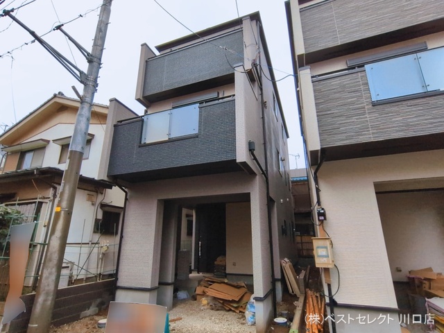 埼玉県蕨市中央７丁目の新築戸建て外構写真 2026年3月3日撮影