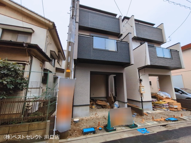 埼玉県蕨市中央７丁目の新築戸建て外構写真 2026年3月3日撮影