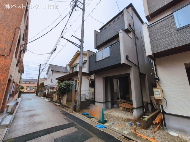 埼玉県蕨市中央７丁目の新築戸建て外構写真 2026年3月3日撮影