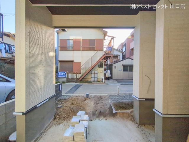 埼玉県蕨市中央７丁目の新築戸建て外構写真 2026年1月27日撮影