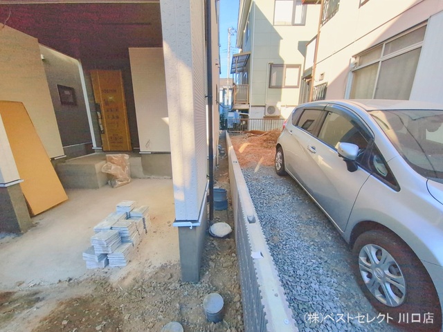 埼玉県蕨市中央７丁目の新築戸建て外構写真 2026年1月27日撮影