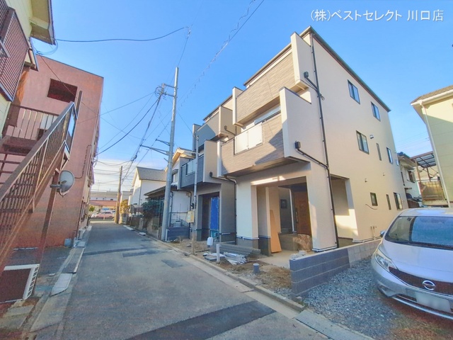 埼玉県蕨市中央７丁目の新築戸建て外構写真 2026年1月27日撮影