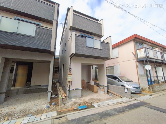 埼玉県蕨市中央７丁目の新築戸建て外構写真 2026年2月16日撮影