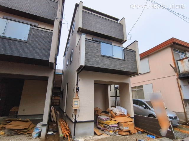 埼玉県蕨市中央７丁目の新築戸建て外構写真 2026年3月3日撮影
