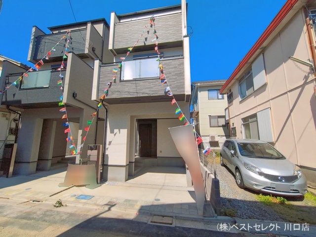 埼玉県蕨市中央7丁目の新築戸建て完成写真 2026年4月7日撮影