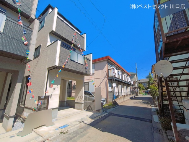 埼玉県蕨市中央7丁目の新築戸建て完成写真 2026年4月7日撮影