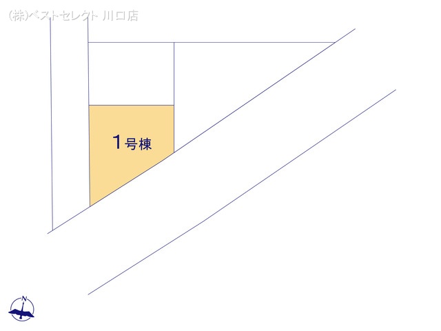 埼玉県蕨市中央3丁目の新築戸建て全体区画図 ※図面と異なる場合は現況を優先