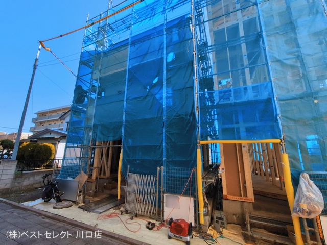 埼玉県蕨市中央3丁目の新築戸建て上棟写真 2026年3月11日撮影