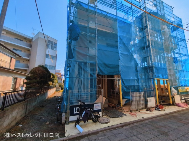 埼玉県蕨市中央3丁目の新築戸建て上棟写真 2026年3月11日撮影