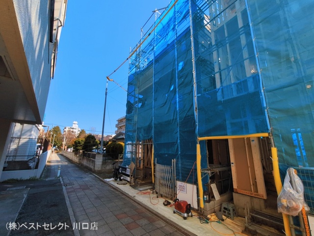 埼玉県蕨市中央3丁目の新築戸建て上棟写真 2026年3月11日撮影