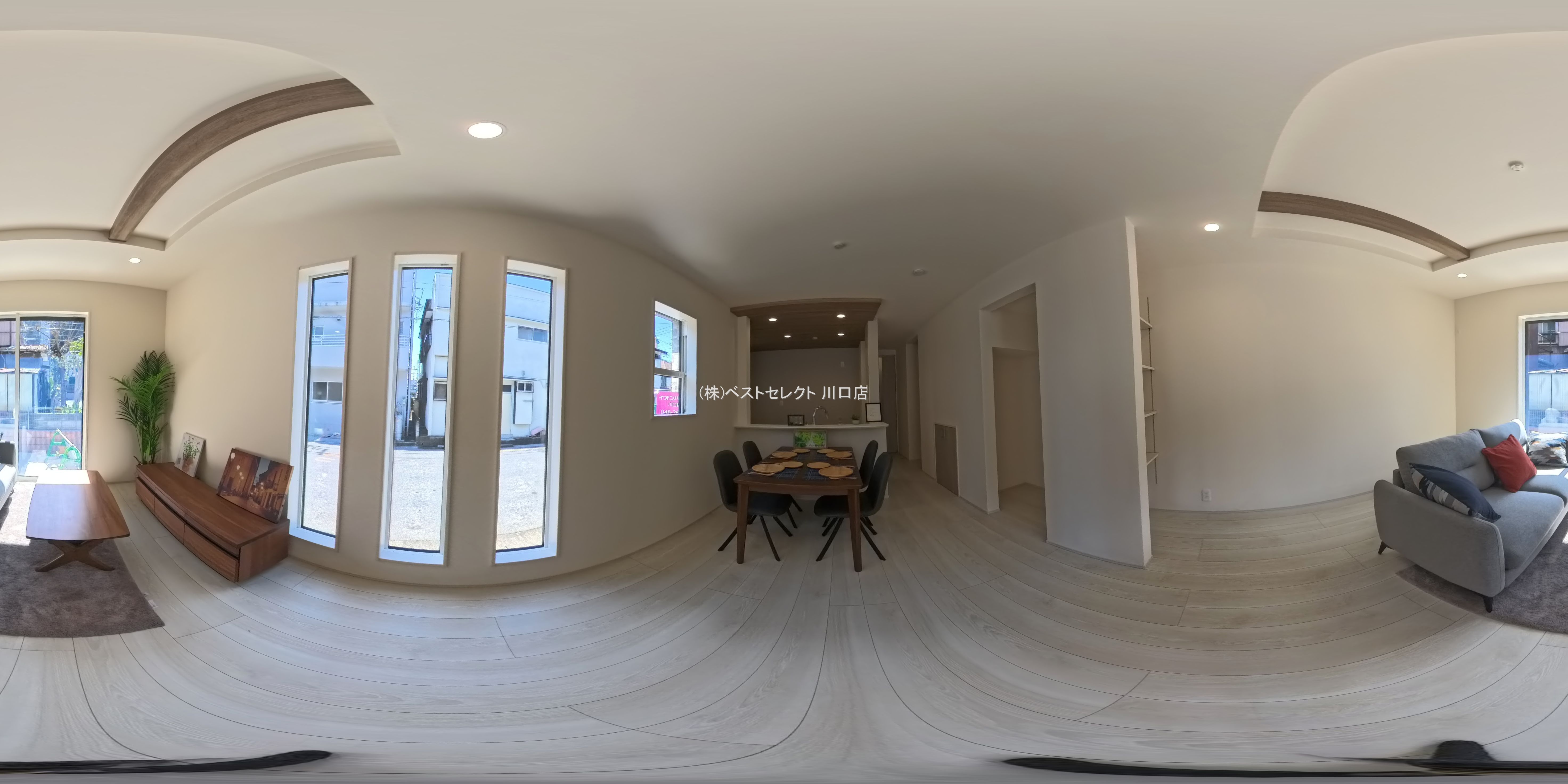 埼玉県川口市前川４丁目の新築戸建てパノラマ（リビング）写真 2026年3月4日撮影