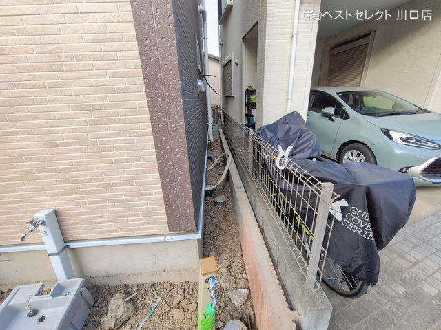 埼玉県戸田市喜沢２丁目の新築戸建て外構写真 2026年1月27日撮影