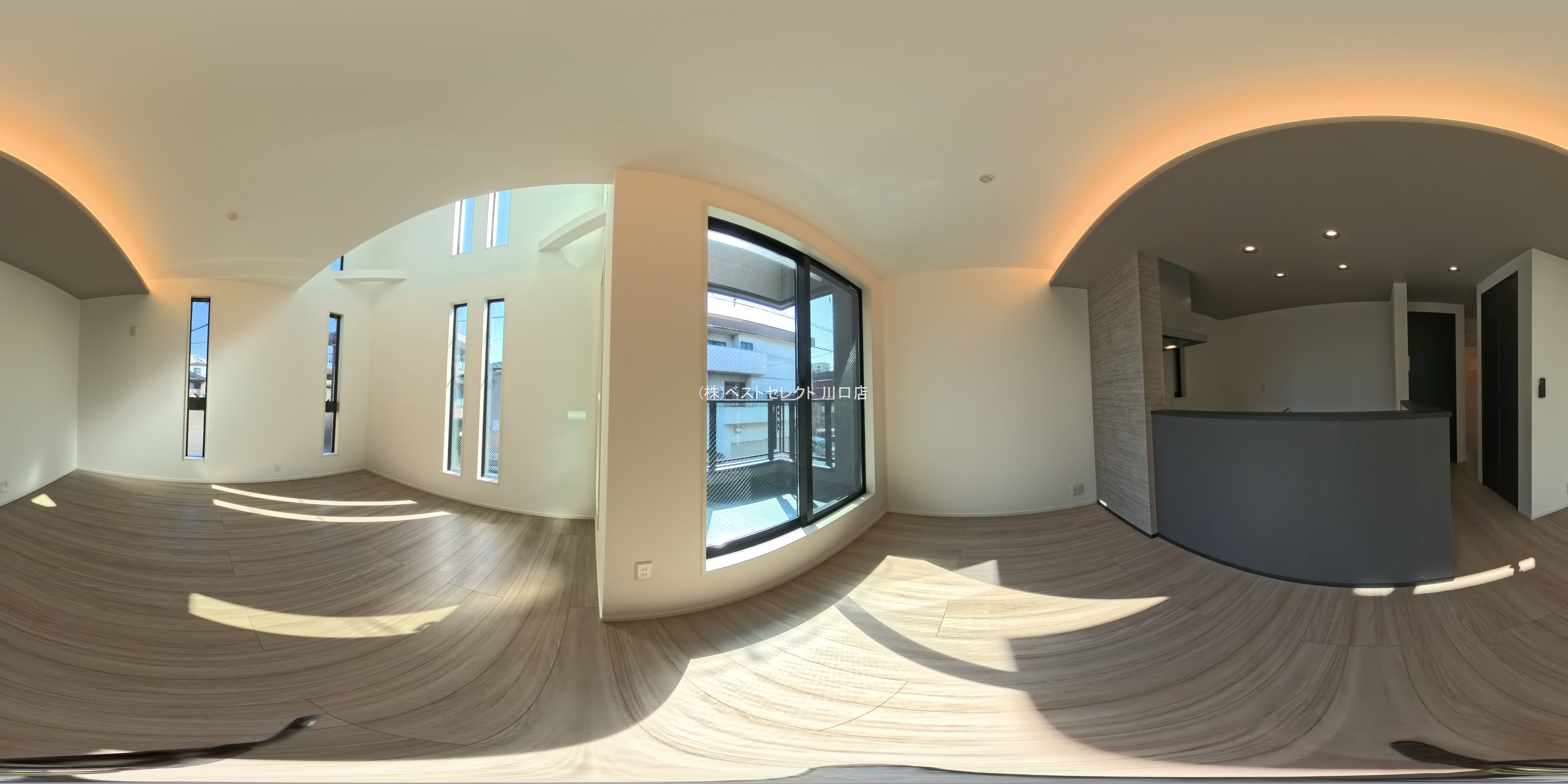 埼玉県戸田市笹目２丁目の新築戸建てパノラマ（リビング）写真 2026年3月11日撮影