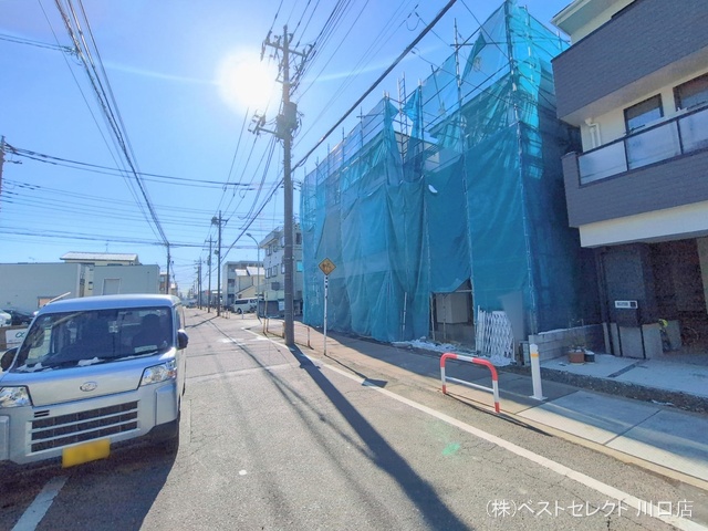 埼玉県戸田市美女木４丁目の新築戸建てシート写真 2026年2月8日撮影