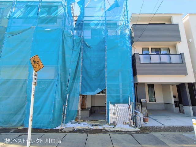 埼玉県戸田市美女木４丁目の新築戸建てシート写真 2026年2月8日撮影