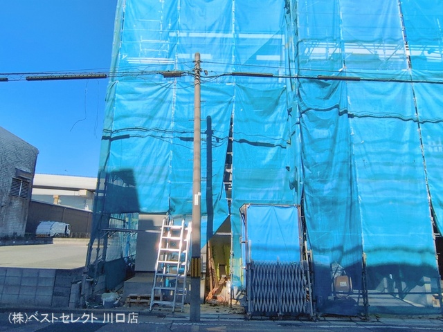 埼玉県戸田市美女木４丁目の新築戸建てシート写真 2026年2月8日撮影