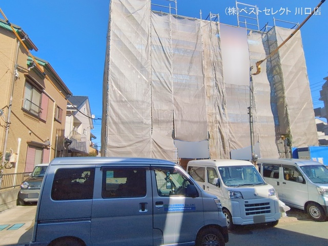 埼玉県蕨市中央７丁目の新築戸建て上棟写真 2026年2月8日撮影