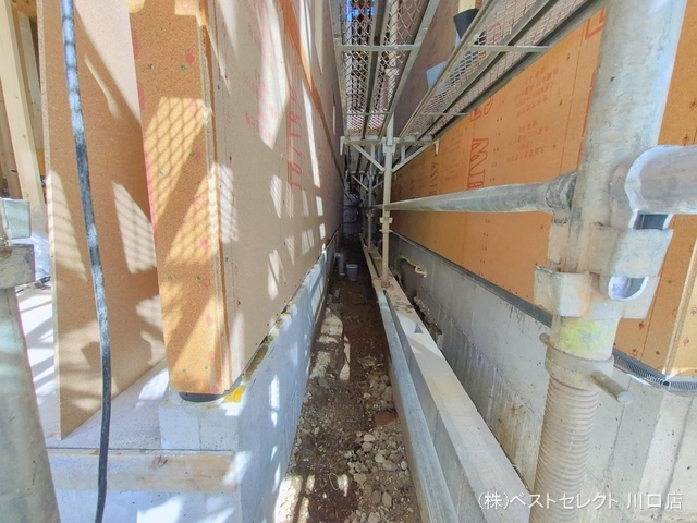 埼玉県蕨市中央７丁目の新築戸建て上棟写真 2026年2月8日撮影