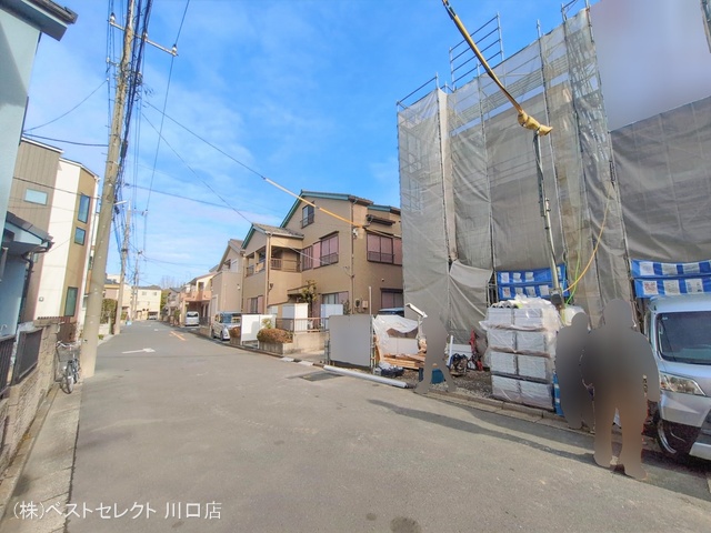 埼玉県蕨市中央７丁目の新築戸建てシート写真 2026年2月26日撮影