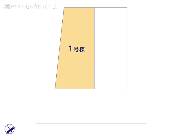 埼玉県蕨市中央７丁目の新築戸建て全体区画図 ※図面と異なる場合は現況を優先